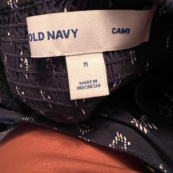 Old Navy medium navy sundress with white dots - Picture 3 of 3